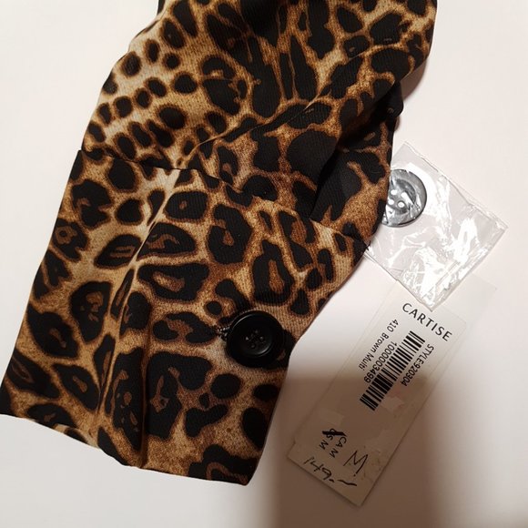 CARTISE Animal print Blouse, Sz M. - Picture 9 of 9
